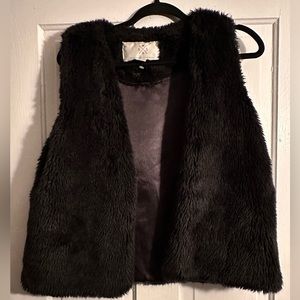 Faux fur vest